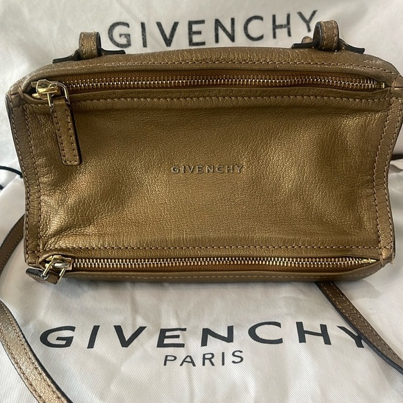 Givenchy Handbags - Givenchy Pandora Mini crossbody bag golden brown